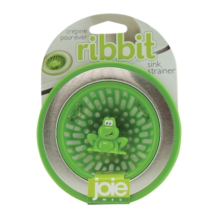 Joie Joie Ribbit Frog Green Plastic/Stainless Steel Sink Strainer 10029